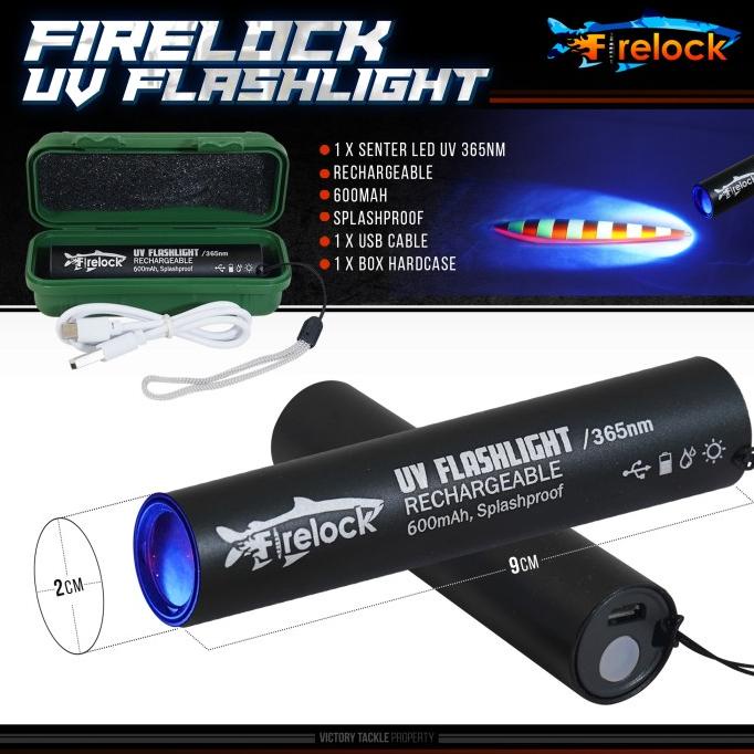 Senter UV Flashlight / Senter UV Firelock Recharge