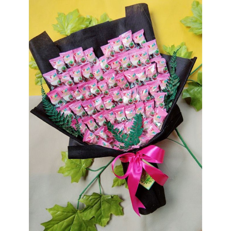 Buket snack, Buket permen, Snack Parcel, Hadiah Ulangtahun, Hadiah Anniversary, Bunga Wisuda