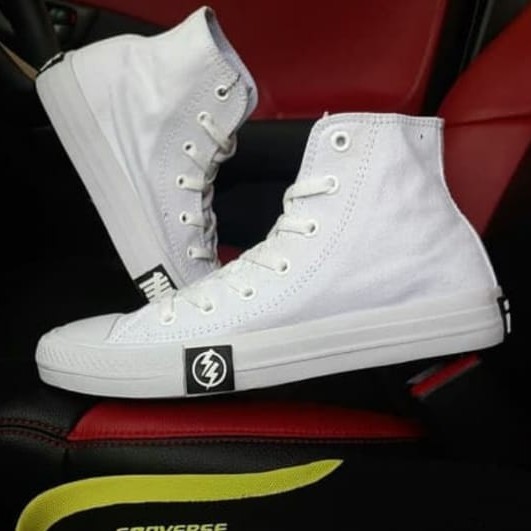 GROSIR  Sepatu CONVERSE ALL STAR (PETIR PANJANG ) CHUCK Taylor CT 2 Underfeat PUTIH ANTAR CEPAT
