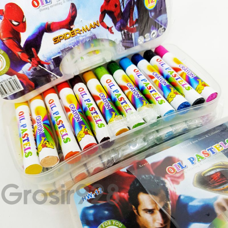 

Crayon 12 warna / Oil Pastel / Krayon BESAR