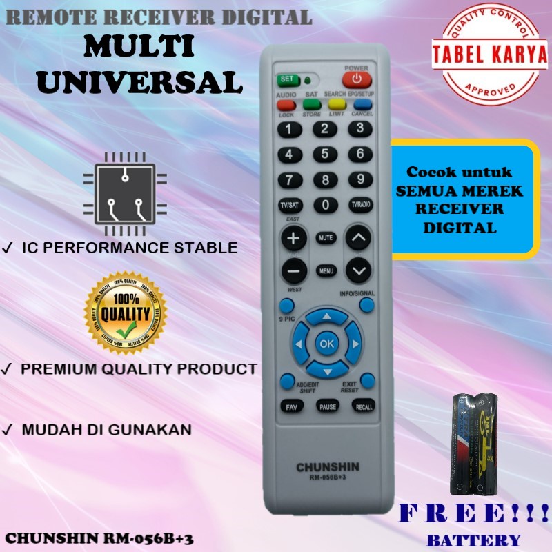 REMOTE REMOT RECEIVER DIGITAL PARABOLA + POSITIONER MULTI UNIVERSAL