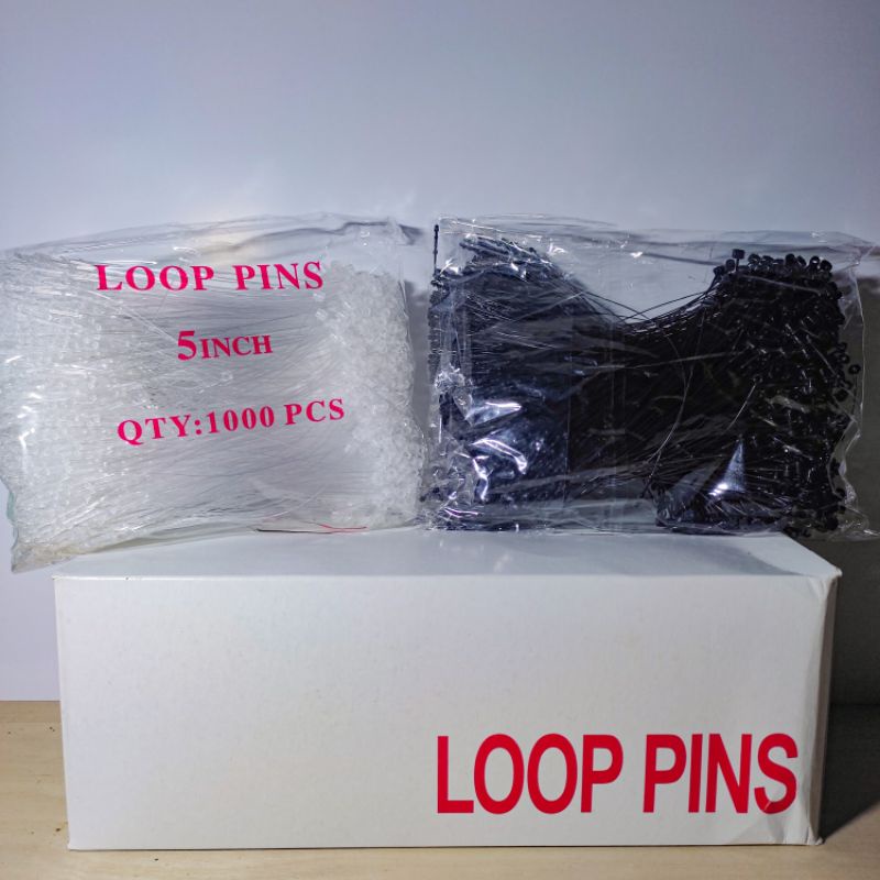 

Tali Hangtag Plastik Loop Pins 1000 pcs / Tali Label Baju Hijab Sepatu Tas