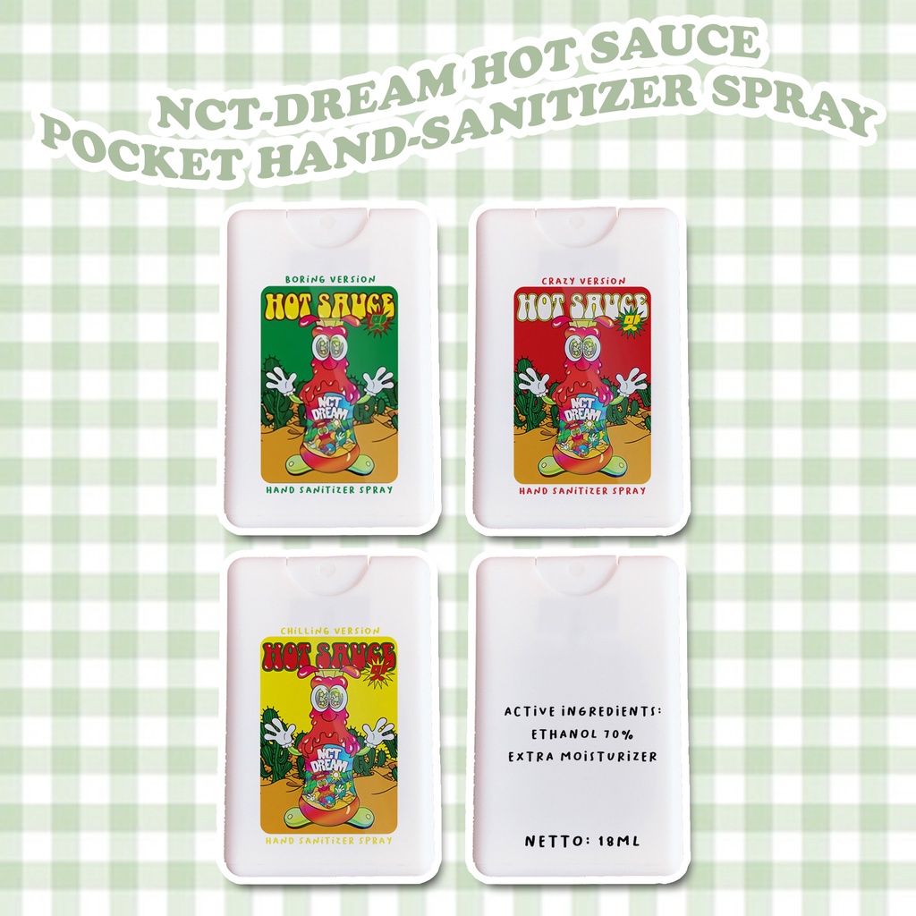 HAND SANITIZER POCKET NCT DREAM HOT SAUCE EDITION