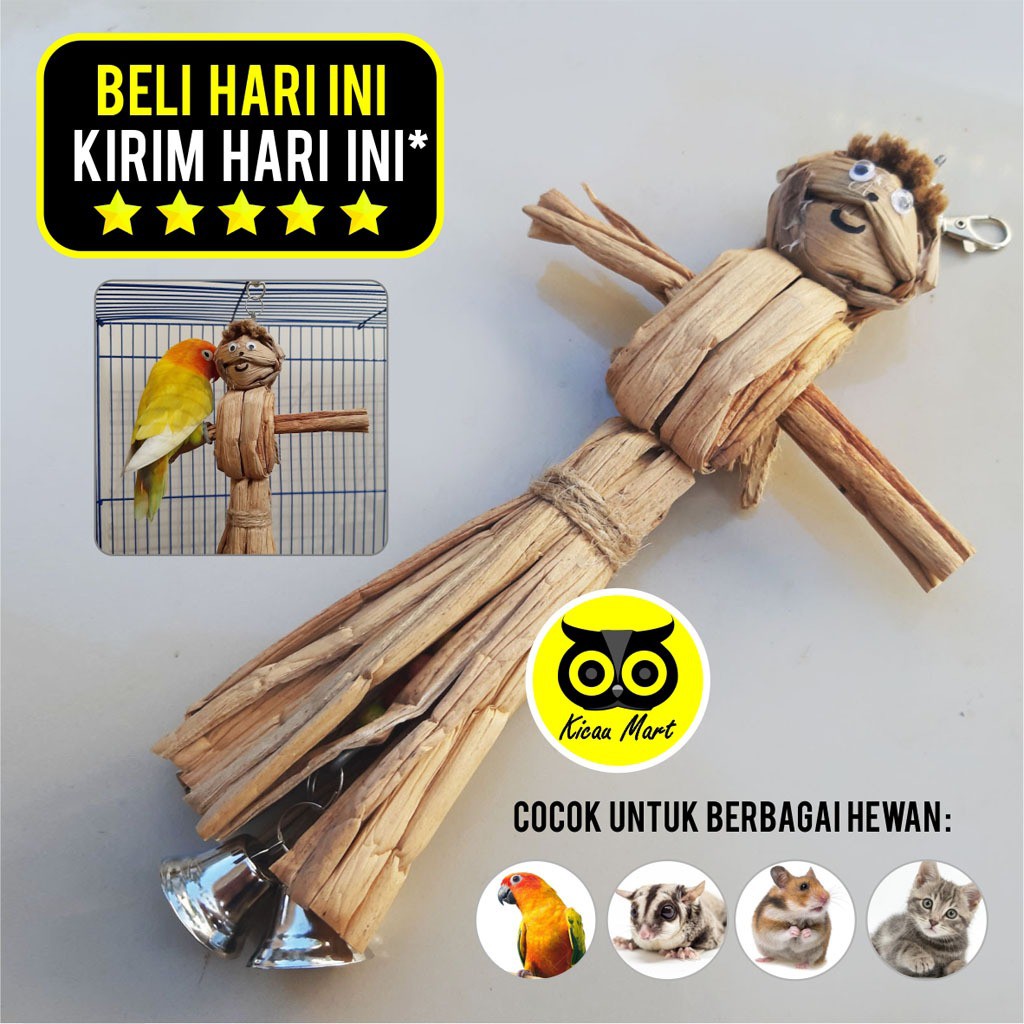 GIGITAN BURUNG LOVEBIRD BONEKA ECENG COKOTAN MAINAN PARROT PARUH BENGKOK FALK PARKIT SUN CONURE BNKJL