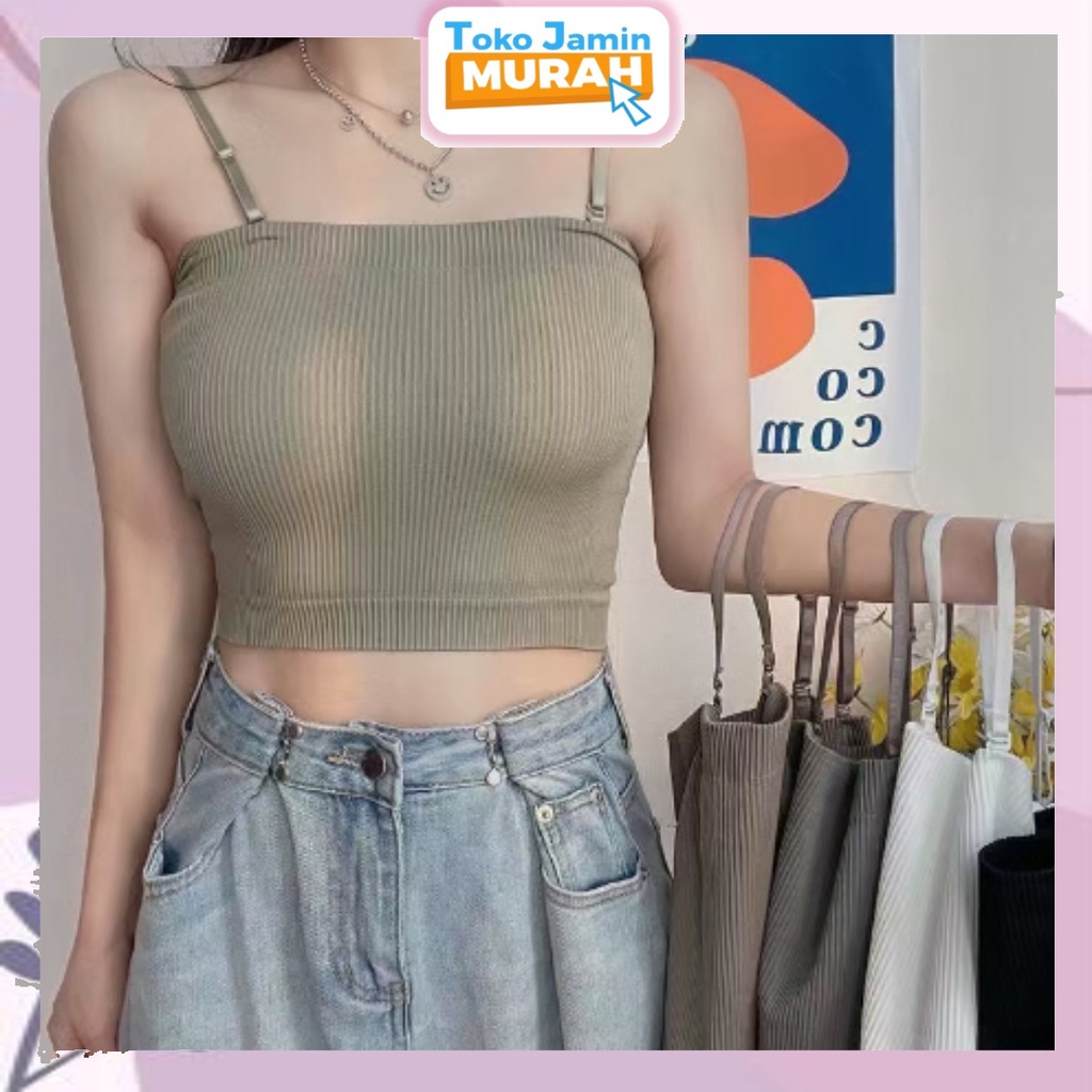 TJM BR196 Tanktop bra Kemben Singlet Crop Tali bisa di lepas Pakaian dalam wanita sexy