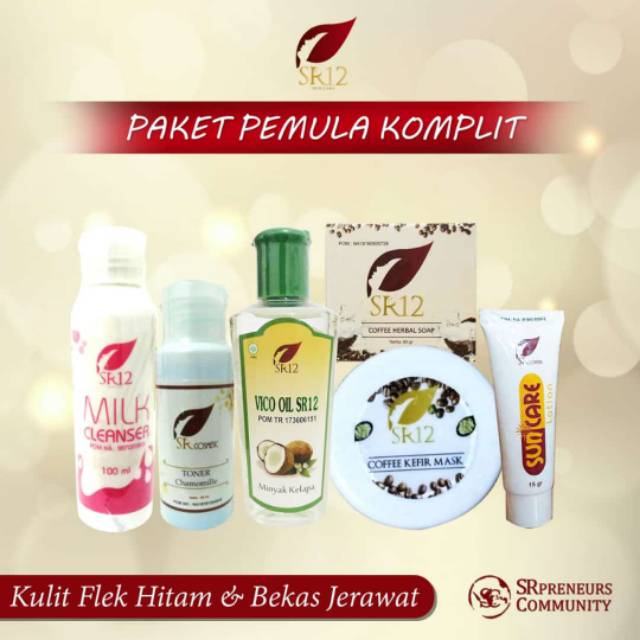 PAKET PEMULA KOMPLIT SR12 / PAKET PEMULA SR12 FLEK HITAM