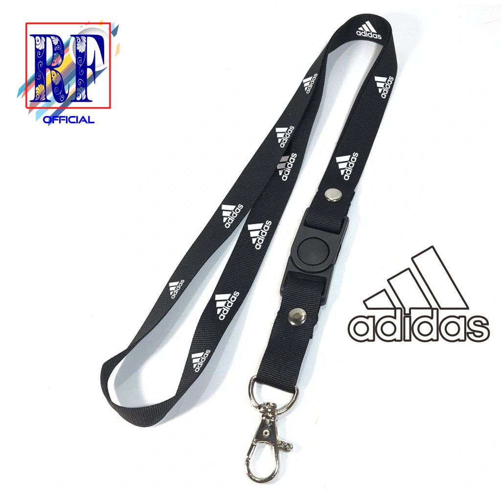 

Gantungan kunci Adidas tali lanyard gantungan leher id card name tag / BISA COD / BEST SELLER