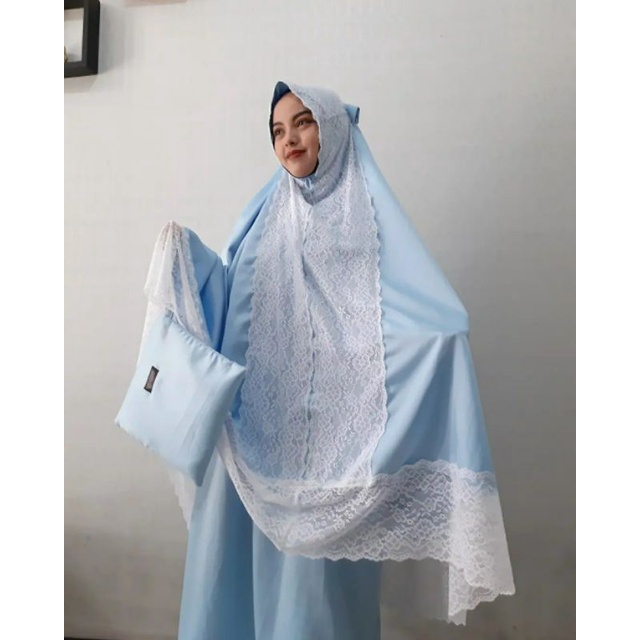 MUKENA HAWAINA SUTRA RENDA IMPORT