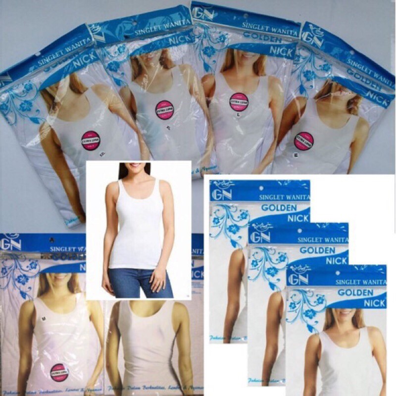 Singlet Golden Nick AT48 | Kaos Dalam/Singlst Wanita Termurah (1Pcs) Size M,L,XL,XXL BAHAN KATUN