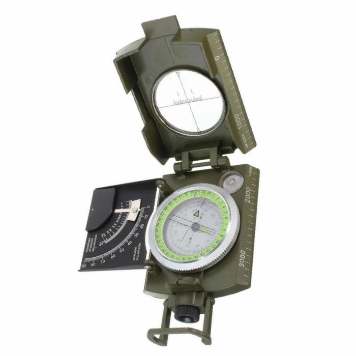 Kompas Anak Gunung / Militer dengan Clinometer - ZH118