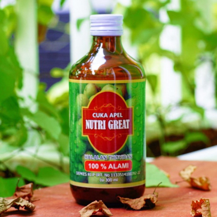 Cuka Apel Nutri Great 100% Supleman Makanan Alami Herbal Kolestrol Jantung Tekanan Darah Tinggi