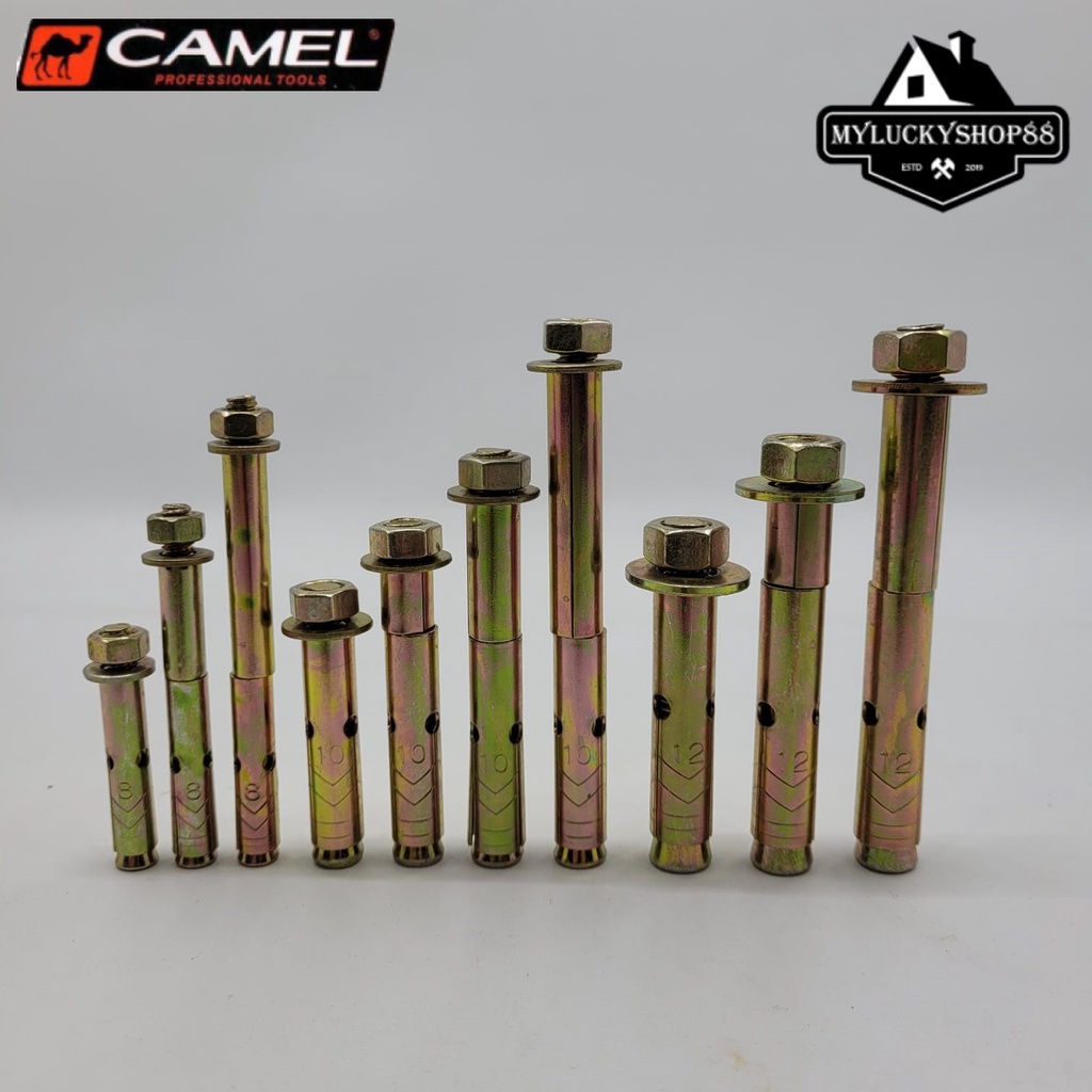 Camel Skrup Dynabolt Baut Beton Bracket Per Box M8 M10 M12 Dinabolt