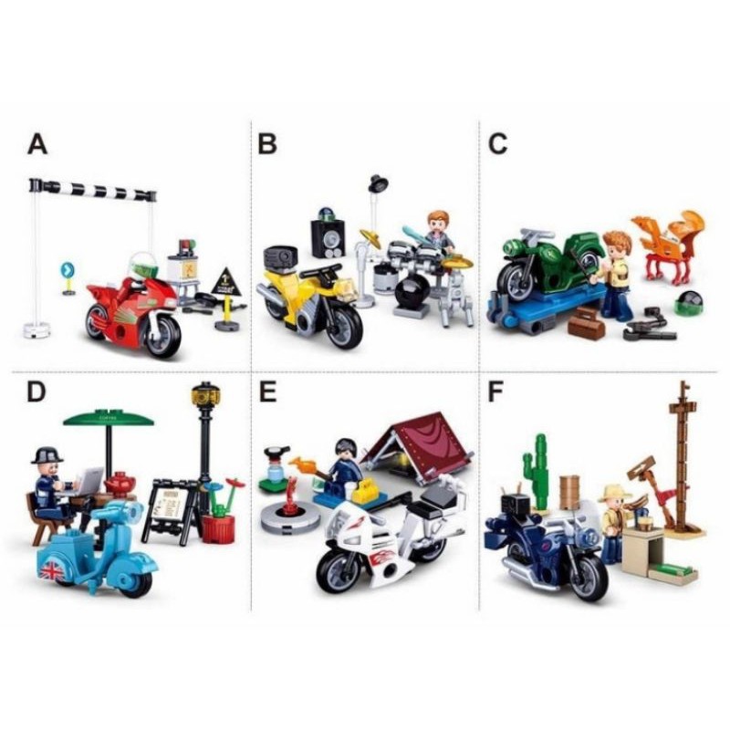 Brick Sluban M38 - B0717A-B0717F (1 SET ISI 6)