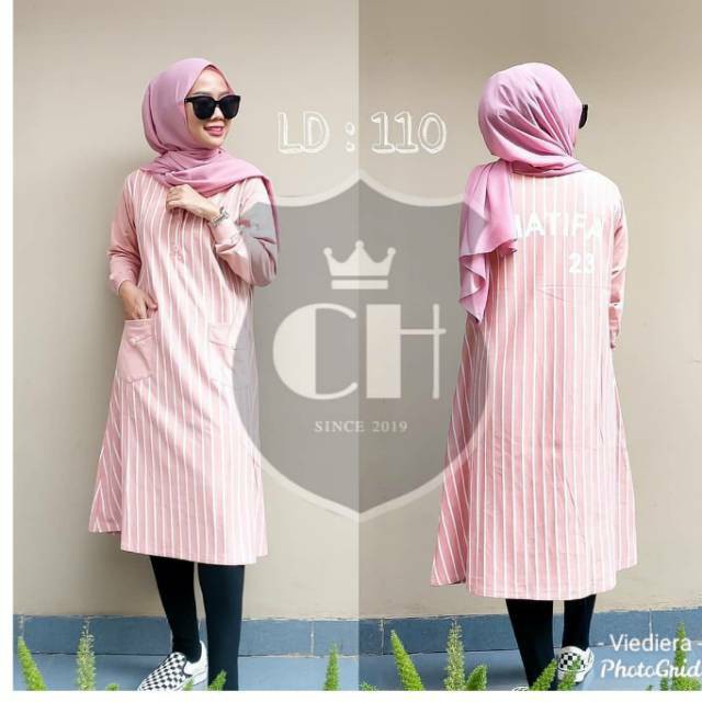 PAKAIAN WANITA TUNIK STYLE KEKINIAN BARU / Tunik original chatifa