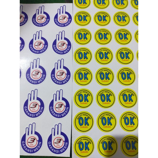 stiker ok yamaha harga tuk 2 pc