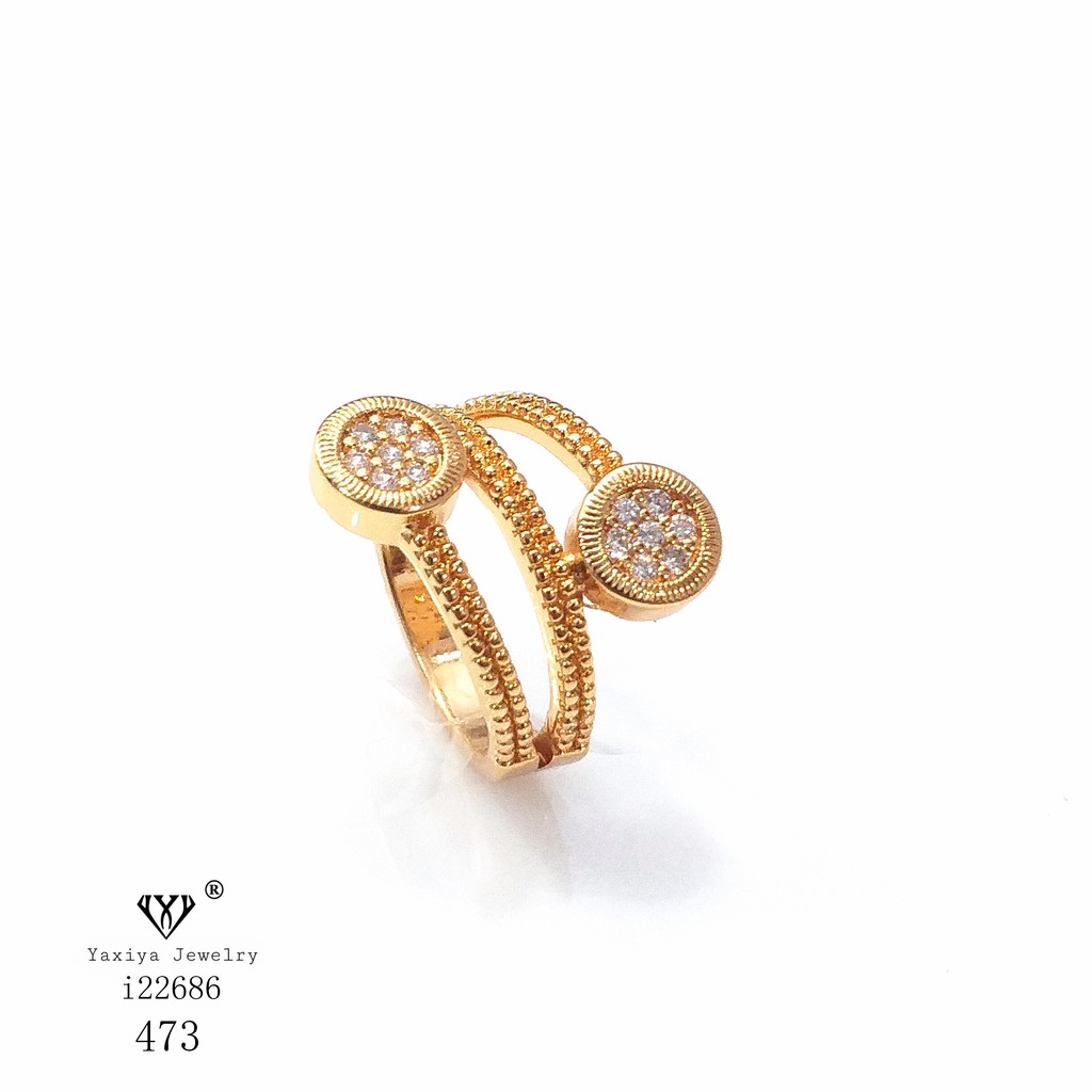 

Cincin Wanita Permata Perhiasan Lapis Emas 18K Yaxiya Jewelry 473