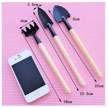 Alat berkebun mini set 3 in 1 garden tools sekop taman kebun tanaman