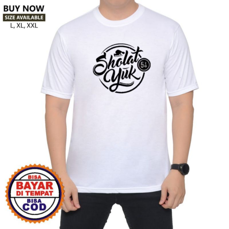 [ sholat yuk ] kaos dakwah islami pria dan wanita.-5