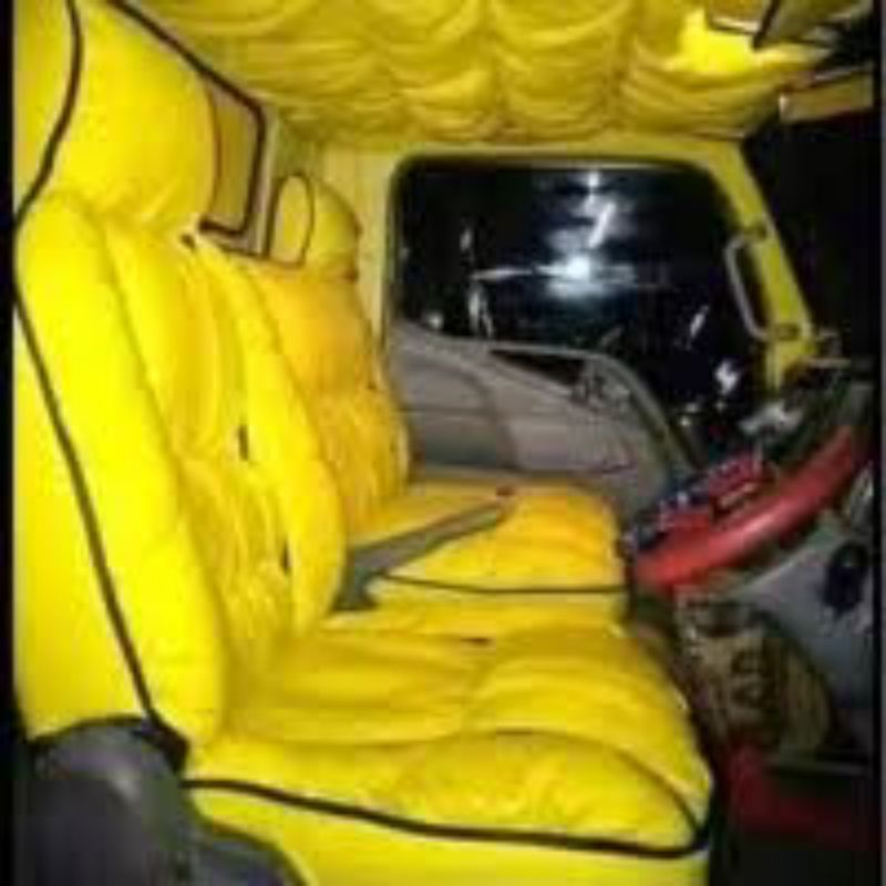 Cover Jok / Sarung Jok Mobil truk Hino, ragasa, Dutro, Fuso, umplung Motif Sofa Kancing