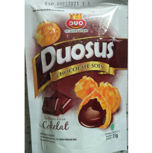 Duosus cokelat dan blueberry