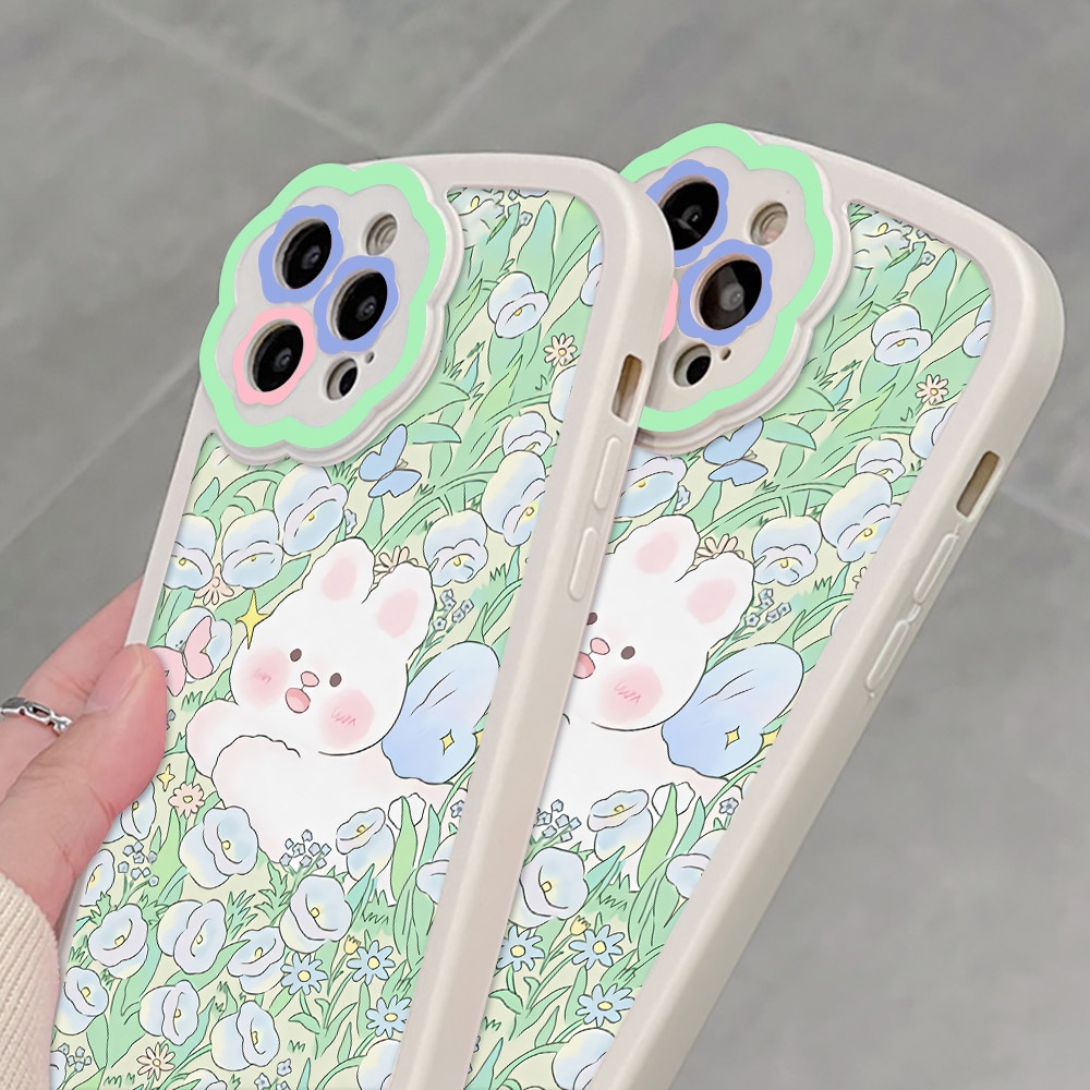 Soft Case Silikon Motif Bunga Untuk iPhone 11 Pro Max 12 Pro Max 13 Pro Max XR X XS Max