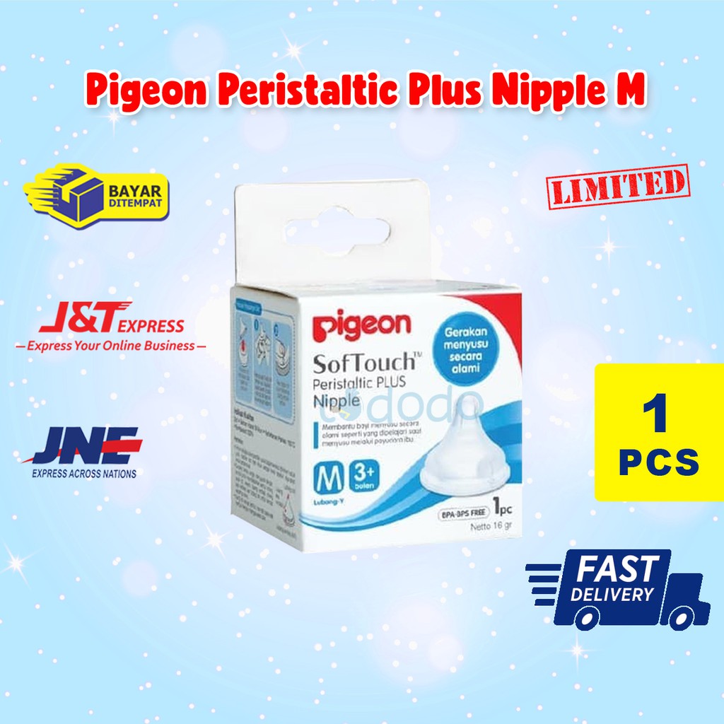 Pigeon Peristaltic Plus Nipple 1 Box M