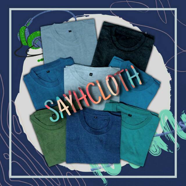 Kaos Polos Misty Twotone Premium