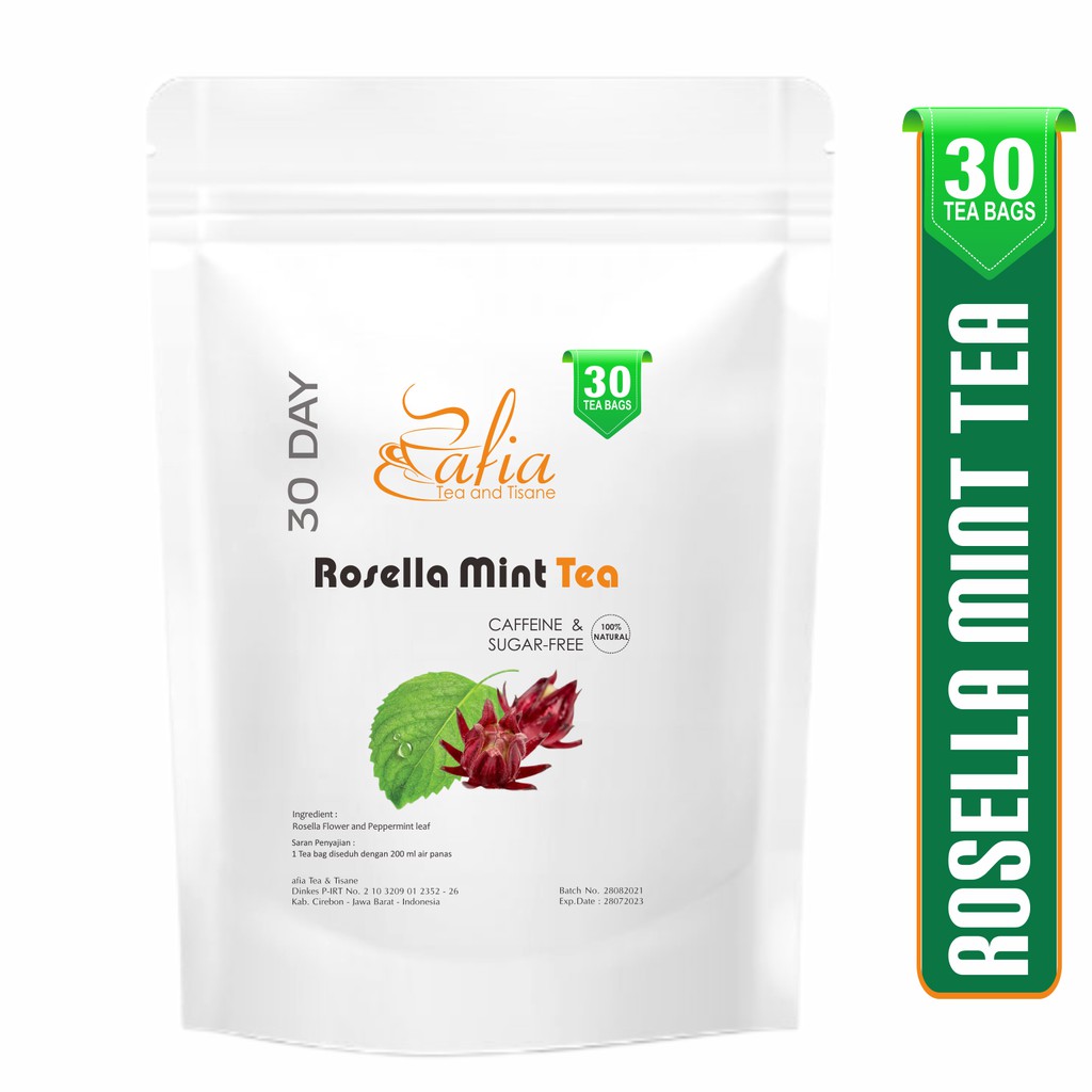 

Rosella Mint Tea : Teh Bunga Rosella dan Daun Mint (30 Tea Bag)