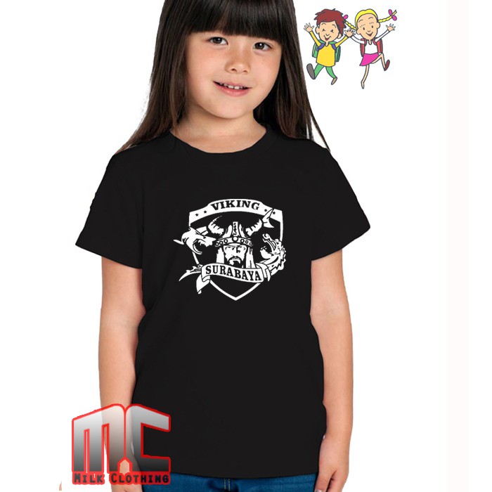 Tsirt Kaos Baju Anak Viking Bonex Persib Persebaya - Milk Clothing