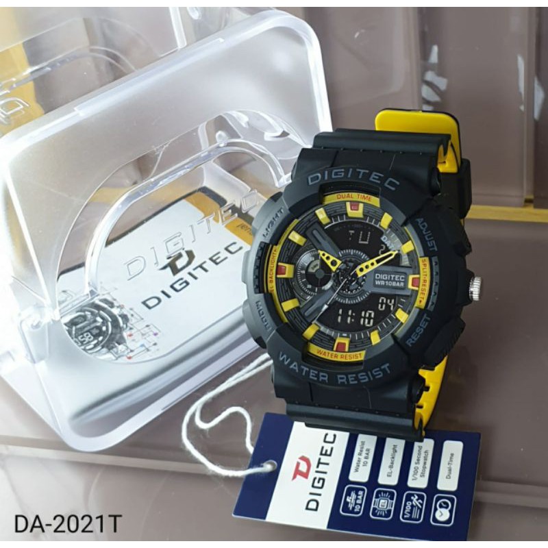 Jam Tangan Pria Digitec DG-2021T-Original Strap Rubber 2 Lapis Garansi 1 Tahun