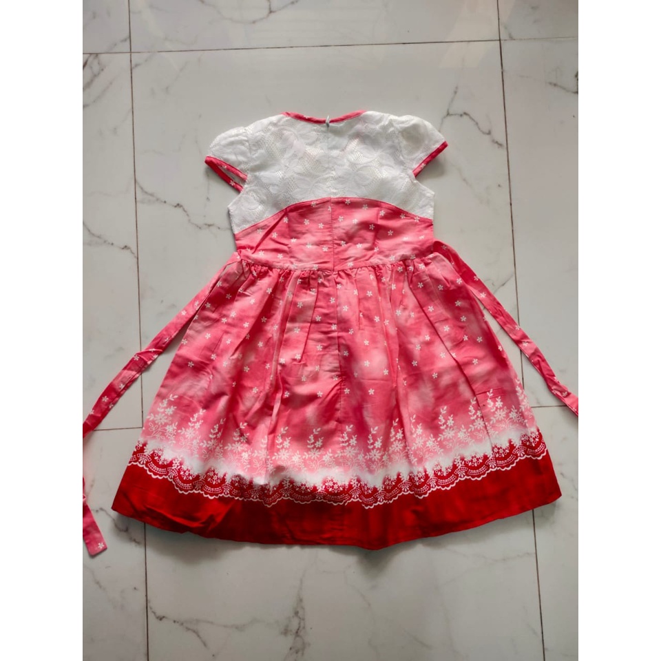 DRESS PUTIH PINK ANAK PEREMPUAN/BAJU KIDS INVOGUE/DRESS ANAK CEWE 6TH/DRESS KIDS INVOGUE/BAJU ANAK CEWE/BAJU ANAK WANITA