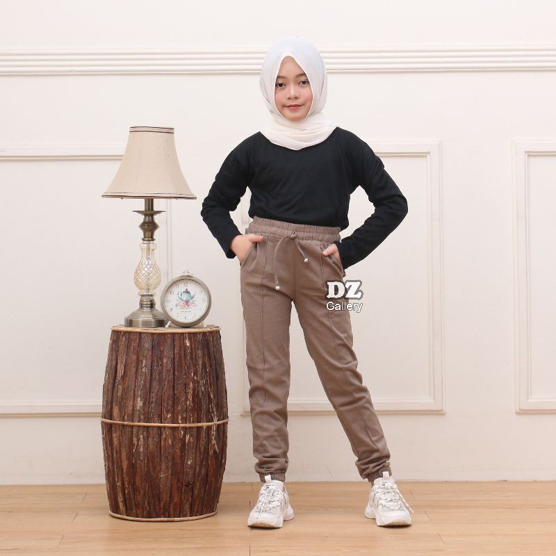 Celana baggy pant anak perempuan premium bahan twil combet