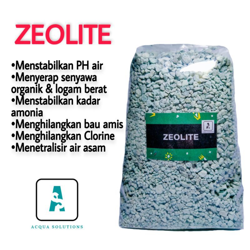 ZEOLITE 1KG MEDIA FILTER SARINGAN PENJERNIH AIR SUMUR KRAN AQUARIUM  DAN KOLAM