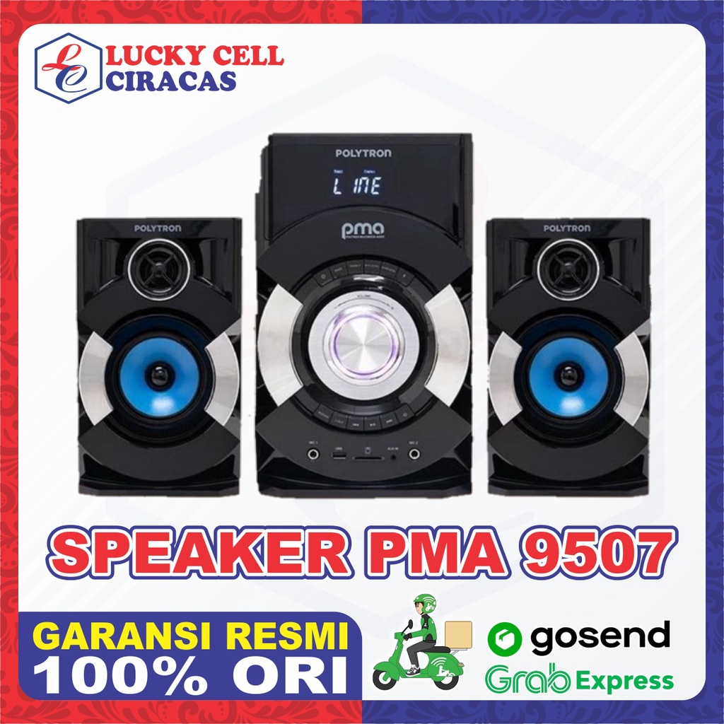 Speaker Spiker sound Bluetooth Polytron PMA 9507 Garansi Resmi