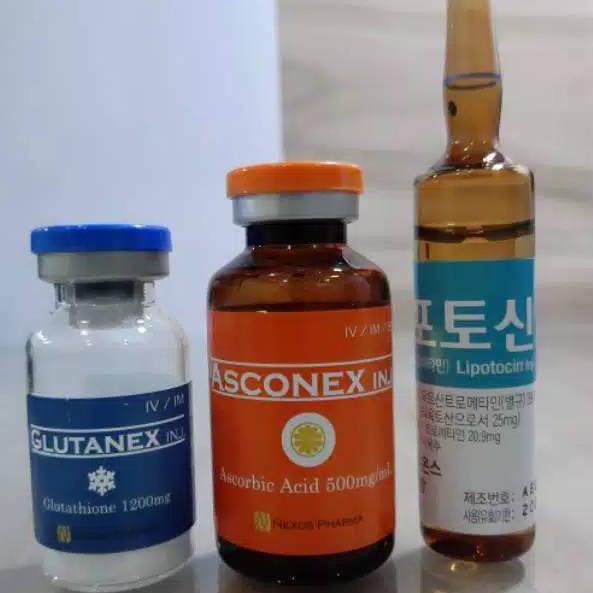 9DP ECER SET GLUTANEX DRIP Snow White Cindella 1200mg new infus whitening 100% Original↔✪ (Terbaru)