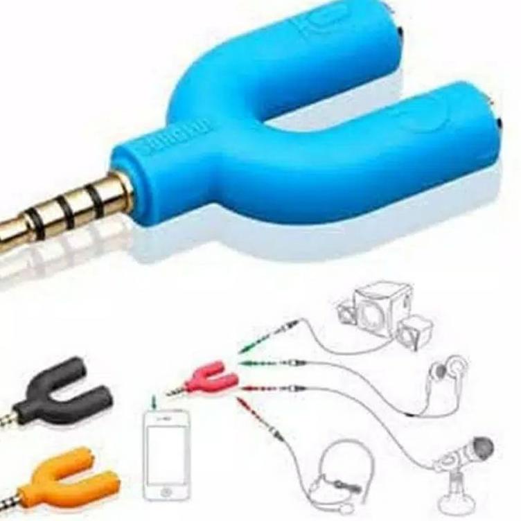 Grosiran Murah B1 Sambungan Jack HP ke Speaker | Penyambung Jeck Handphone untuk Spiker Mic Headset