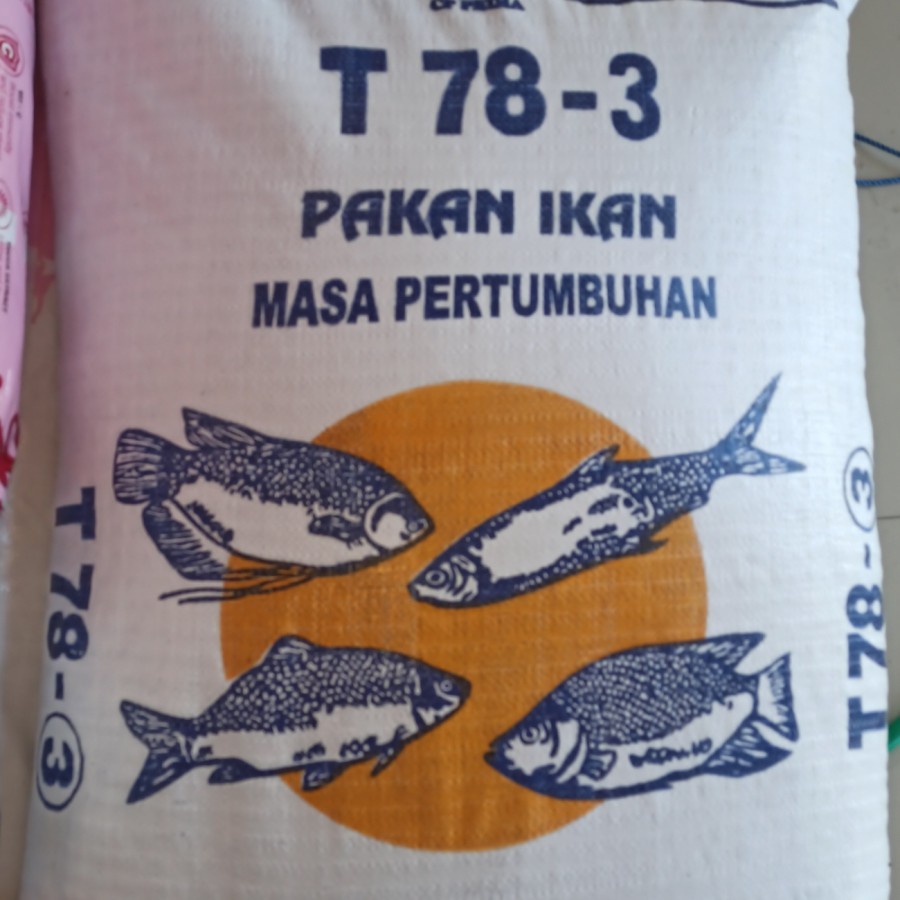 T78-3 T783 30kg Pakan Makanan Pellet Benih Bibit Ikan Lele Gurame Nila