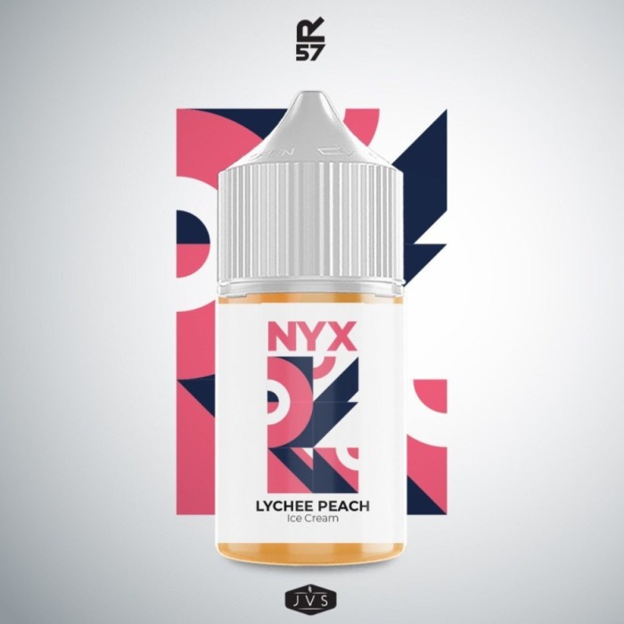 (SALT) NYX LYCHEE PEACH ICE CREAM SALTNIC 30ML BY HERO57