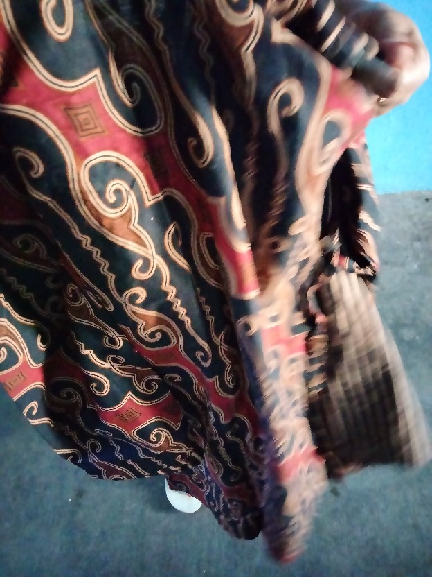 Tunik Batik Liris Merah M - Jumbo