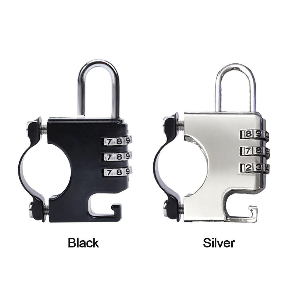 R-FLOWER Helm Password Lock Universal Waterproof Stang Tetap Keamanan Sepeda Listrik