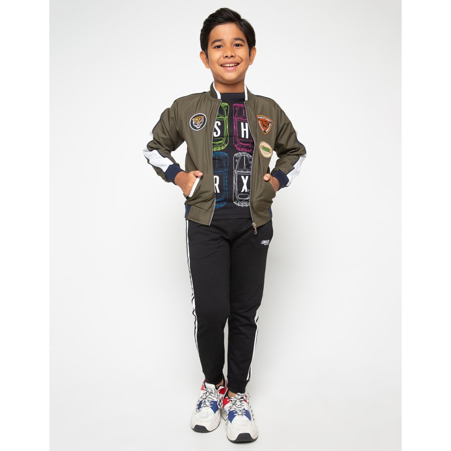 DISKON Aero Jacket Anak Laki-Laki Printnoflog Patch Tiger By Matahari Mall