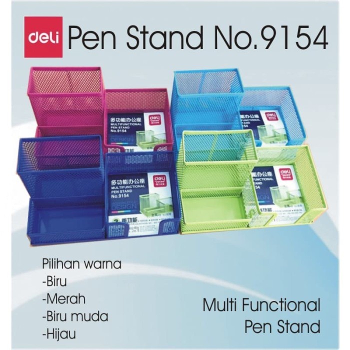 

Jual Desk Organizer/Pentstand Deli No.9154 Bahan Besi Jaring 3 Holder Bagus Sale!!!