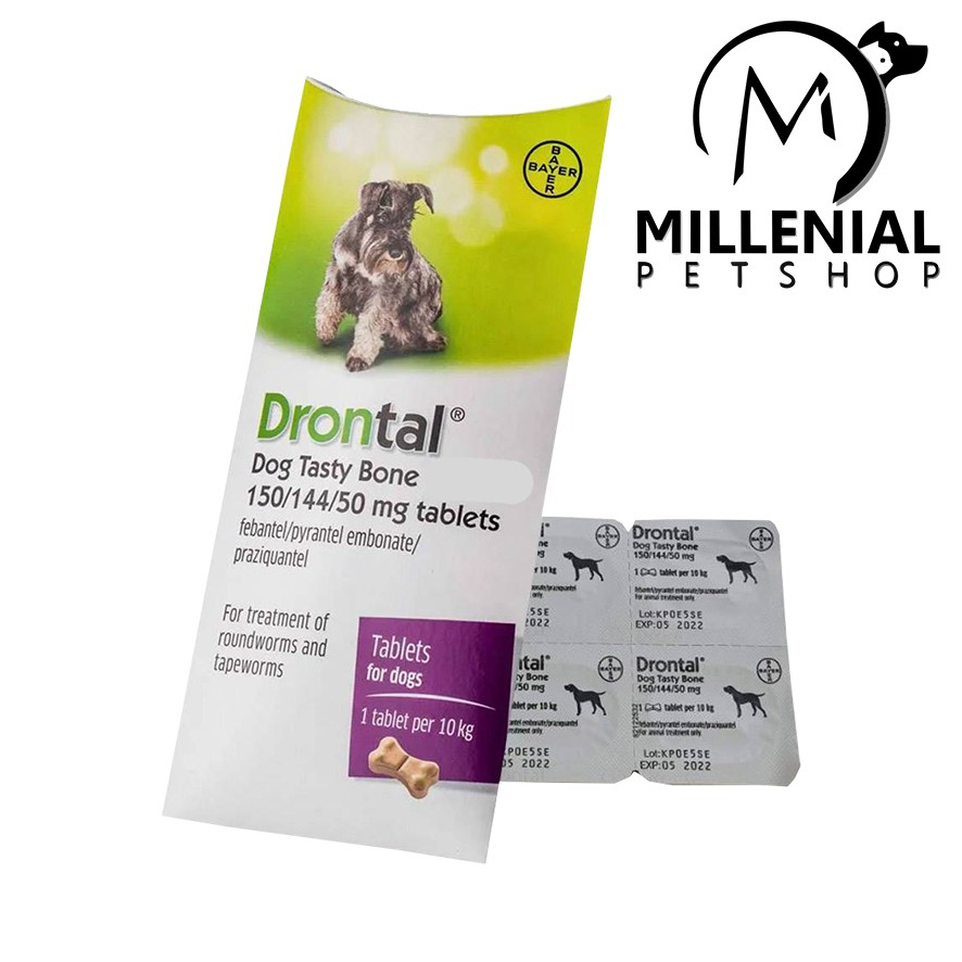 Drontal Dog 1 Tablet Obat Cacing Anjing