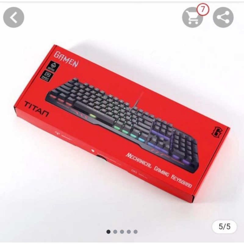 Gamen Keyboard Mechanical Gaming Titan Rgb