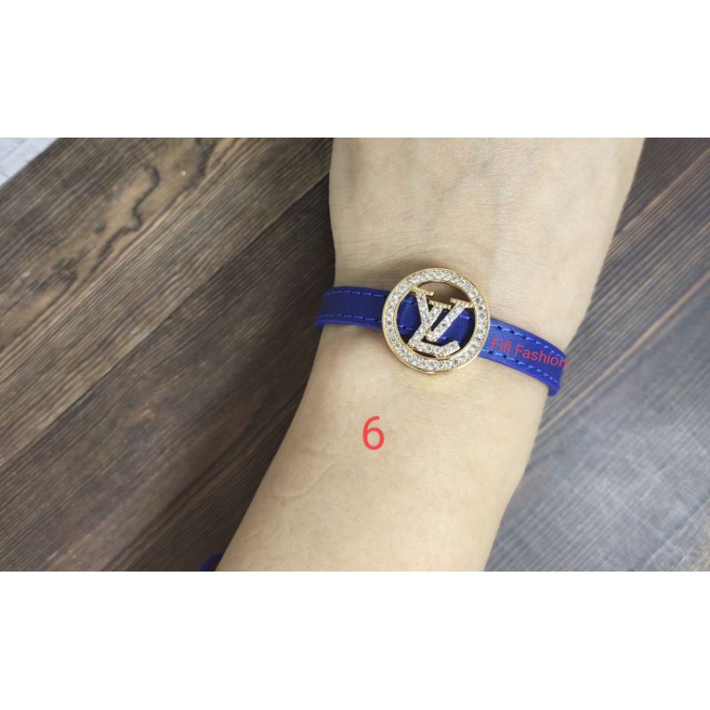 Fifi Fashion Liontin Charm pandora 3 Model Perhiasan Lapis emas Untuk Gelang Tali Kulit 12#