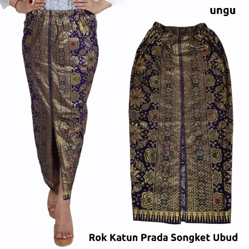 ROK PANJANG BATIK KATUN PRADA BALI BERBAGAI VARIASI MOTIF