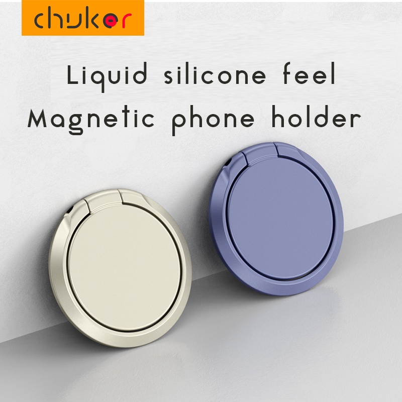 Ring Holder Magnetik Bahan Silikon Ultra Tipis Untuk Handphone