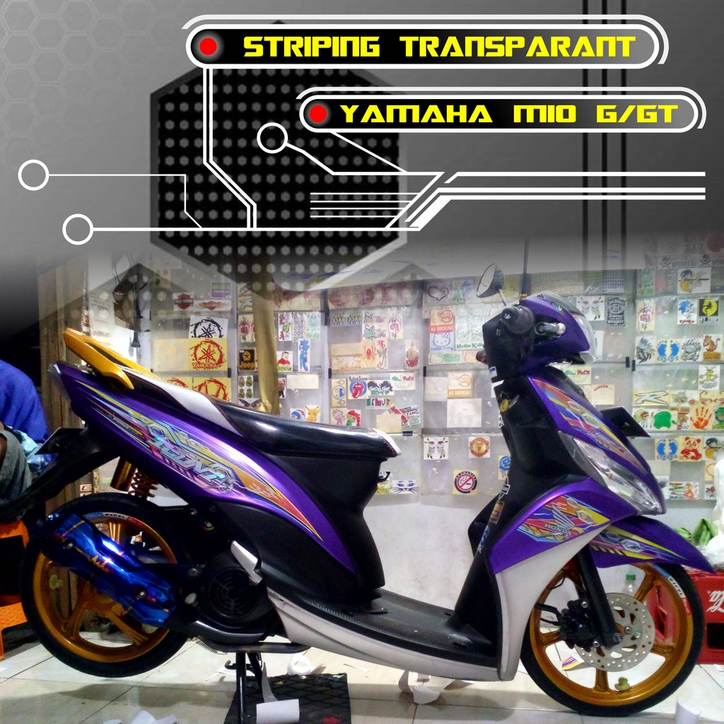 Jual STRIPING TRANSPARANT MIO J MIO GT Indonesia Shopee Indonesia