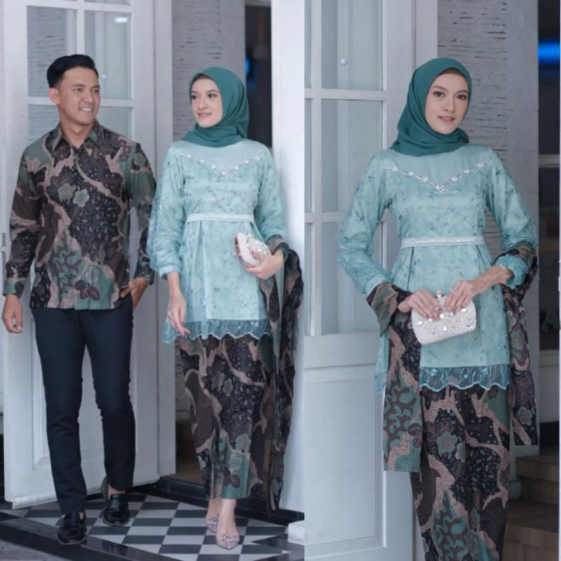 KEBAYA COUPLE MODERN KEBAYA LAMARAN TUNANGAN KEBAYA WISUDA KEBAYA KONDANGAN TERBARU WID BATIK-6