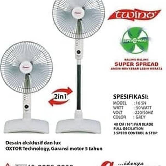 Kipas angin twino Cosmos ( berdiri dan duduk) type  SN